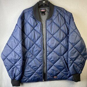 Dickies Quilted Bomber Jacket Women's‎ XL Insulated Diamond Pattern Bomber Coat